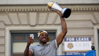 Andre Iguodala’s Son Made Him The Larry O’Brien Trophy For Father’s Day