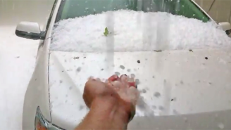 Watch A Ludicrous Amount Of Ice Fall During A Hail Storm In Tennessee