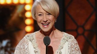 Here’s Helen Mirren winning a Tony, because of course