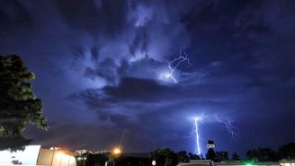 This Lightning Storm Photo Looks A Lot Like Michael Jackson Moonwalking On A Cloud