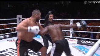 Watch This Awesome Knockout In A Heavyweight Kickboxing Match