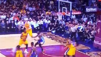 Watch J.R. Smith Dish A Sweet Behind-The-Back Pass To Timofey Mozgov For The Jam