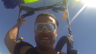 Watch Former WWE Wrestler Justin Gabriel Cut A Promo After Jumping Out Of A Plane
