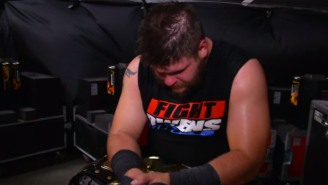 Take An Emotional Behind-The-Scenes Look At Kevin Owens’ Elimination Chamber Win