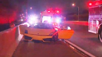 How Did A Lamborghini Driver Survive This Spectacular Crash?
