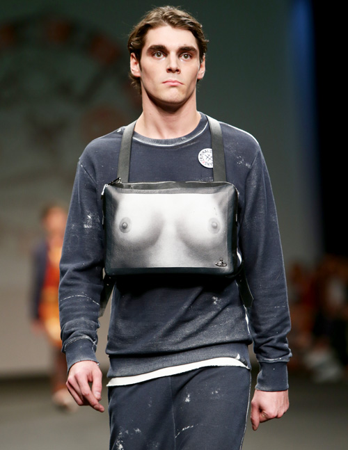 Mitte Walked At A Milan Fashion Show Wearing Picture Of Boobs