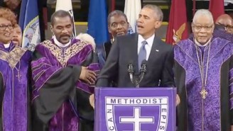 President Obama Sang A Moving Rendition Of ‘Amazing Grace’ During Clementa Pinckney’s Eulogy