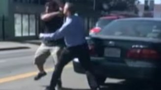 Watch As A Wild Road-Rage Incident Gets Caught On Camera In California