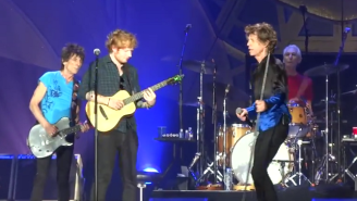 Ed Sheeran Joined The Rolling Stones Onstage To Cover ‘Beast Of Burden’