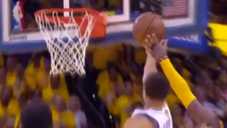 Kyrie Irving’s Block On Steph And LeBron James’ Miss Sends Game 1 Into Overtime