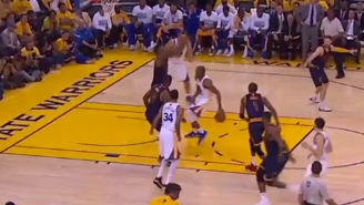 The Andre Iguodala Show Continues With This Behind-The-Back Bounce Pass