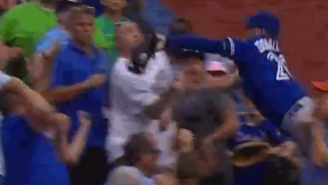 Josh Donaldson Makes An Insane Diving Catch Into The Stands