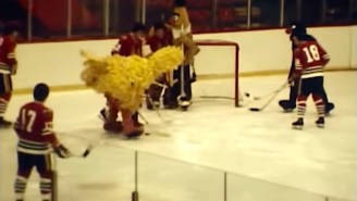 Let’s Look Back At The Time ‘Sesame Street’ Characters Played The Blackhawks