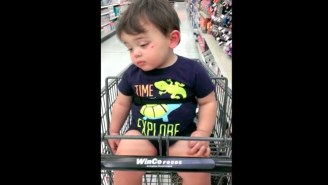 This Sleepy Kid Understands The Struggle Of Shopping With Mom
