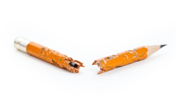 snapped pencil