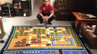 This Devoted Fan Spent Six Years Making One Very Detailed ‘Super Mario Bros. 3’ Themed Blanket
