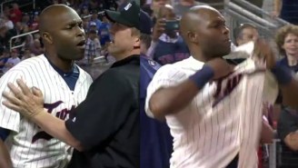 Watch Torii Hunter Completely Lose It And Strip Off His Clothes After An Ejection