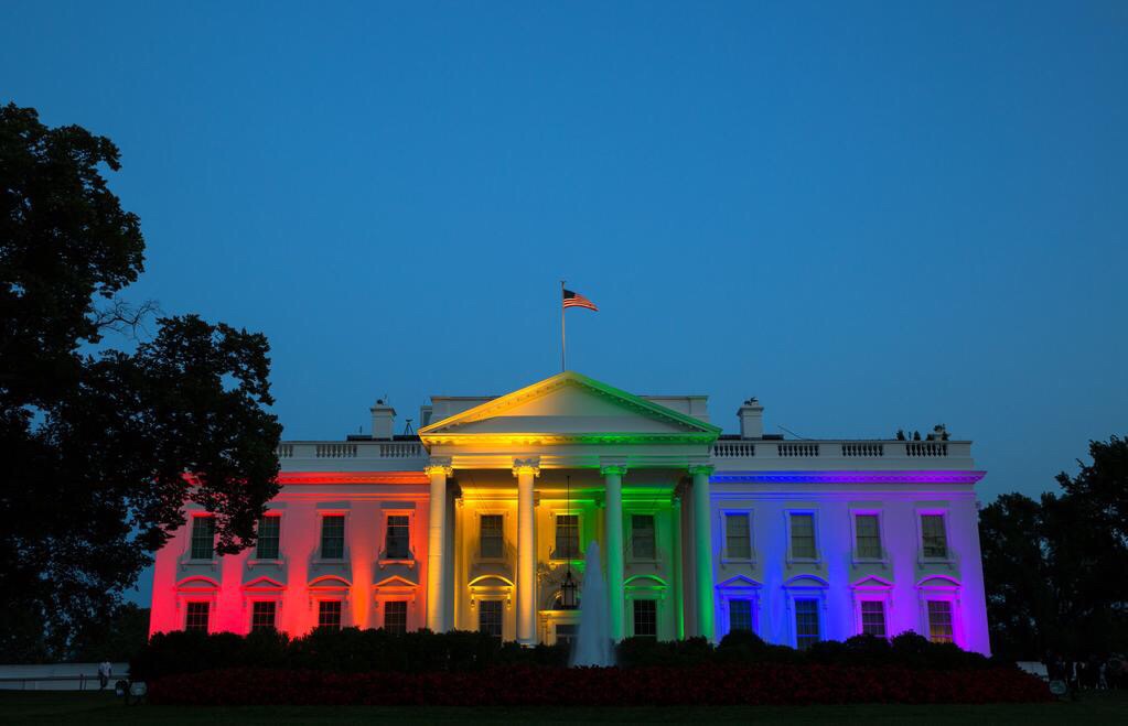 The White House Is Lit Up In Rainbow Colors Tonight