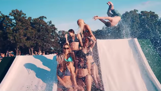 Check Out This Amazing Super Water Slide Built On A Texas Lake