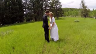 Watch This Drone Film A Precious Wedding Moment And Then Crash Right Into A Tree