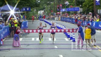This Runner Made The Mistake Of Celebrating His Victory A Moment Too Early