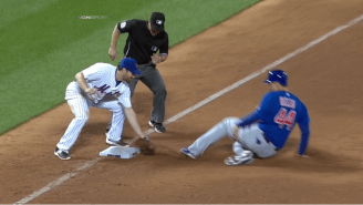 This Slide By Anthony Rizzo Proves He’s Either A Magician, A Ninja, Or Both