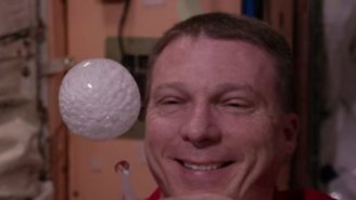 Watch What Happens When This Astronaut Mixes Water With An Antacid Tablet In Space