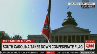 Watch The Confederate Flag Come Down From South Carolina’s Statehouse