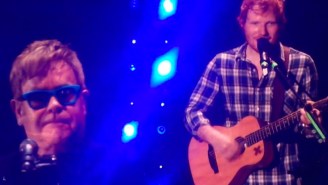 Here’s Elton John And Ed Sheeran Jamming To A Cute Rendition Of ‘Don’t Go Breaking My Heart’