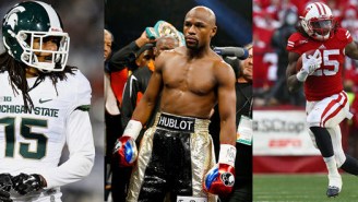 Here’s Floyd Mayweather Letting Two NFL Rookies Train In His Gym
