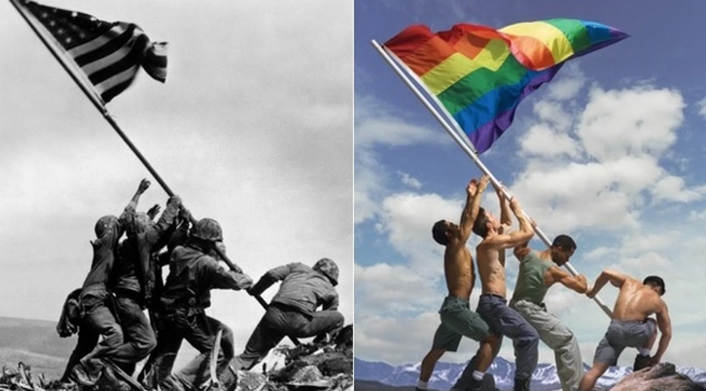 iwo-jima-flag-raising-gay-pride-flag
