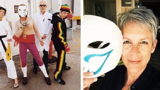 Jamie Lee Curtis Went Undercover As A ‘Street Fighter’ Character To EVO 2015