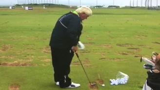 John Daly Warms Up For The British Open By Hitting His Cigarette Butts, Is An Athlete