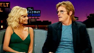 Kristin Chenoweth And Denis Leary Discuss Actors Fondling Each Other On Stage On ‘The Late Late Show’