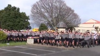 Watch An Entire School Of Students Perform A Tribute To A Beloved New Zealand Teacher At His Funeral