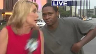 Watch This Reporter’s Reaction To This Sly Videobomber