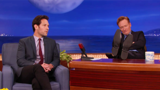 Paul Rudd Kept His ‘Mac And Me’ Streak Alive On ‘Conan’ With A Clever Twist