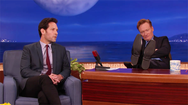 Paul Rudd Conan Mac And Me Ant Man [VIDEO] Paul Rudd Still Shows 'Mac And Me' On 'Conan'