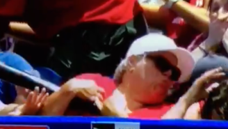 Watch This Phillies Fan Get Hit In The Face With A Flying Bat