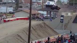 Watch As This Stunt Driver Breaks A World Record For Jumping A Semi