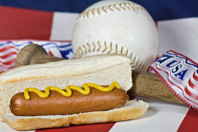 The Boomstick -- baseball's largest hot dog!