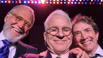 David Letterman Surprised Steve Martin In San Antonio With A Donald Trump-Themed ‘Top 10’