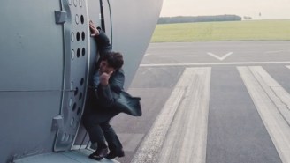 Really, that’s ACTUALLY Tom Cruise hanging off the side of a flying airplane