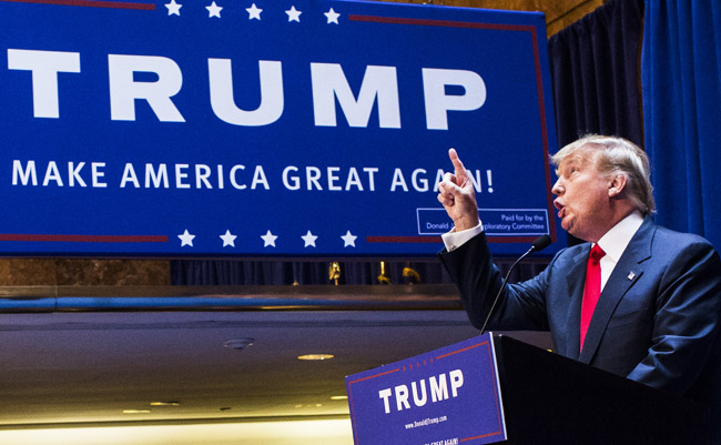 Donald Trump Makes Announcement At Trump Tower