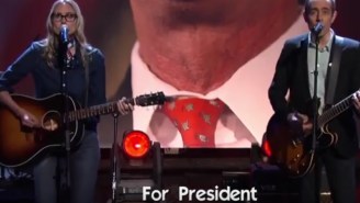 Ted Leo And Aimee Mann Sing For Lincoln Chafee On ‘Conan’