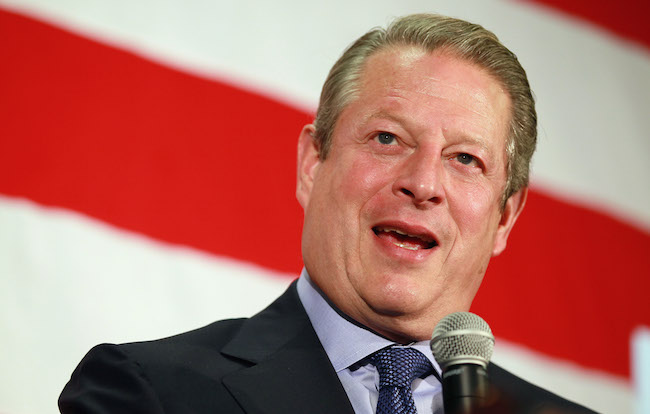 Al Gore Campaigns For Florida Senate Candidate Kendrick Meek