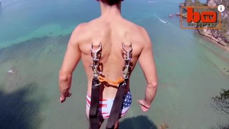 This Guy Attached A Parachute To His Skin And Jumped Off A Cliff