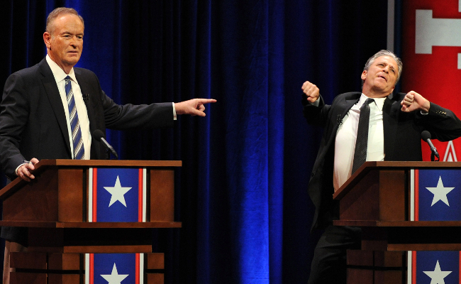 Bill O'Reilly and Jon Stewart