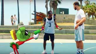Blake Griffin And Marvin The Martian Had An Air Jordan Dunk Contest Inspired By ‘Space Jam’