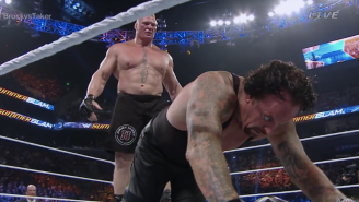 Here’s Video Of The Undertaker Collapsing After His Match With Brock Lesnar At SummerSlam